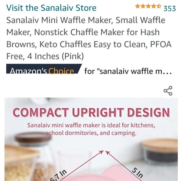 Small waffle maker - Picture 8 of 8